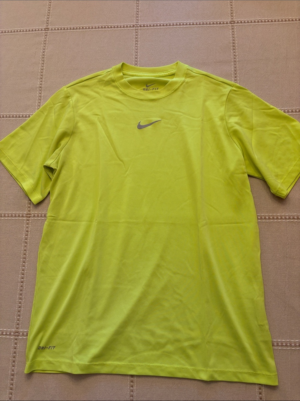 Nike Men's Short Sleeve Dri-FIT Tee - Bright Yellow Green